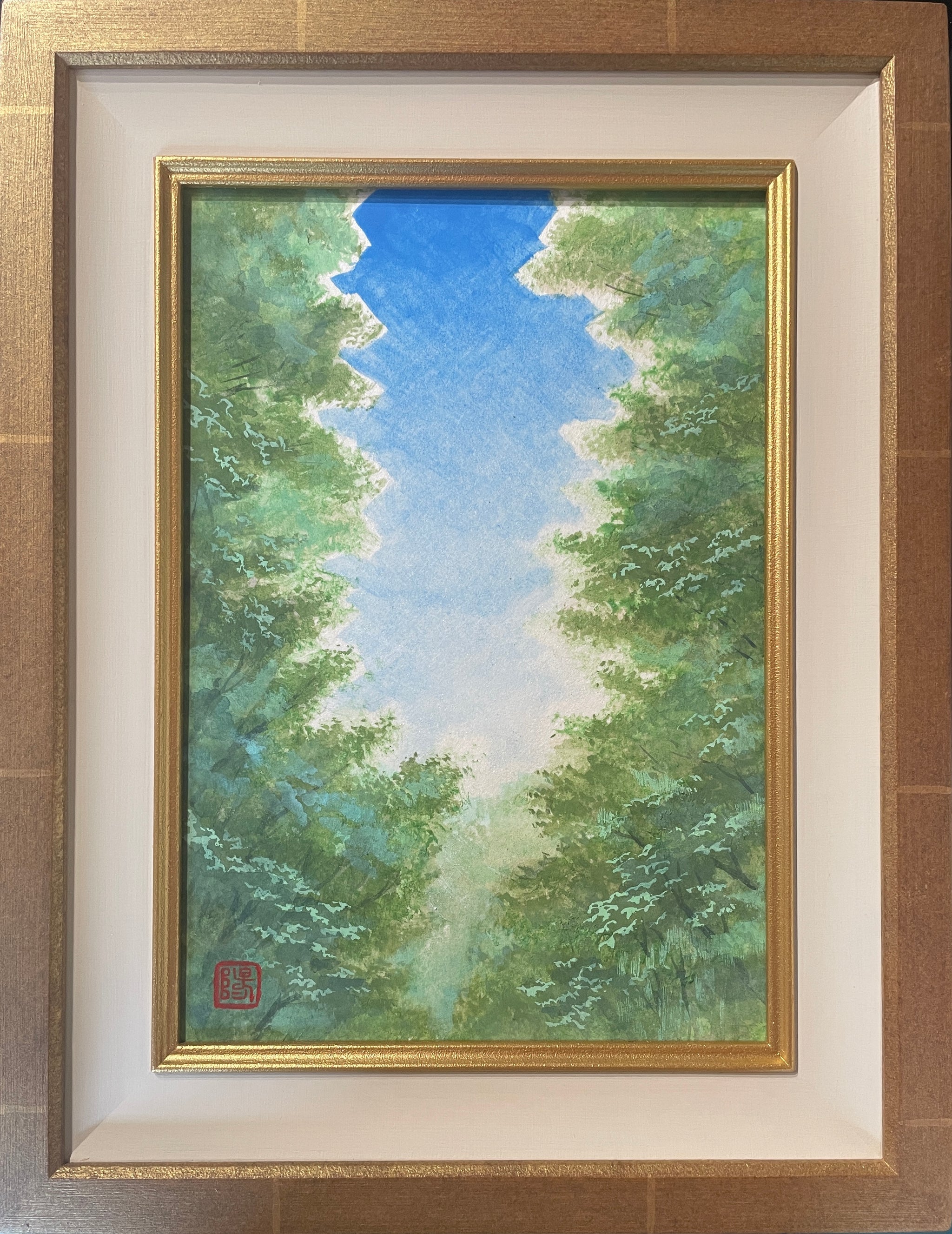 高野晴生、【銀河】、希少な大判額装用画集より、美品、日本人画家