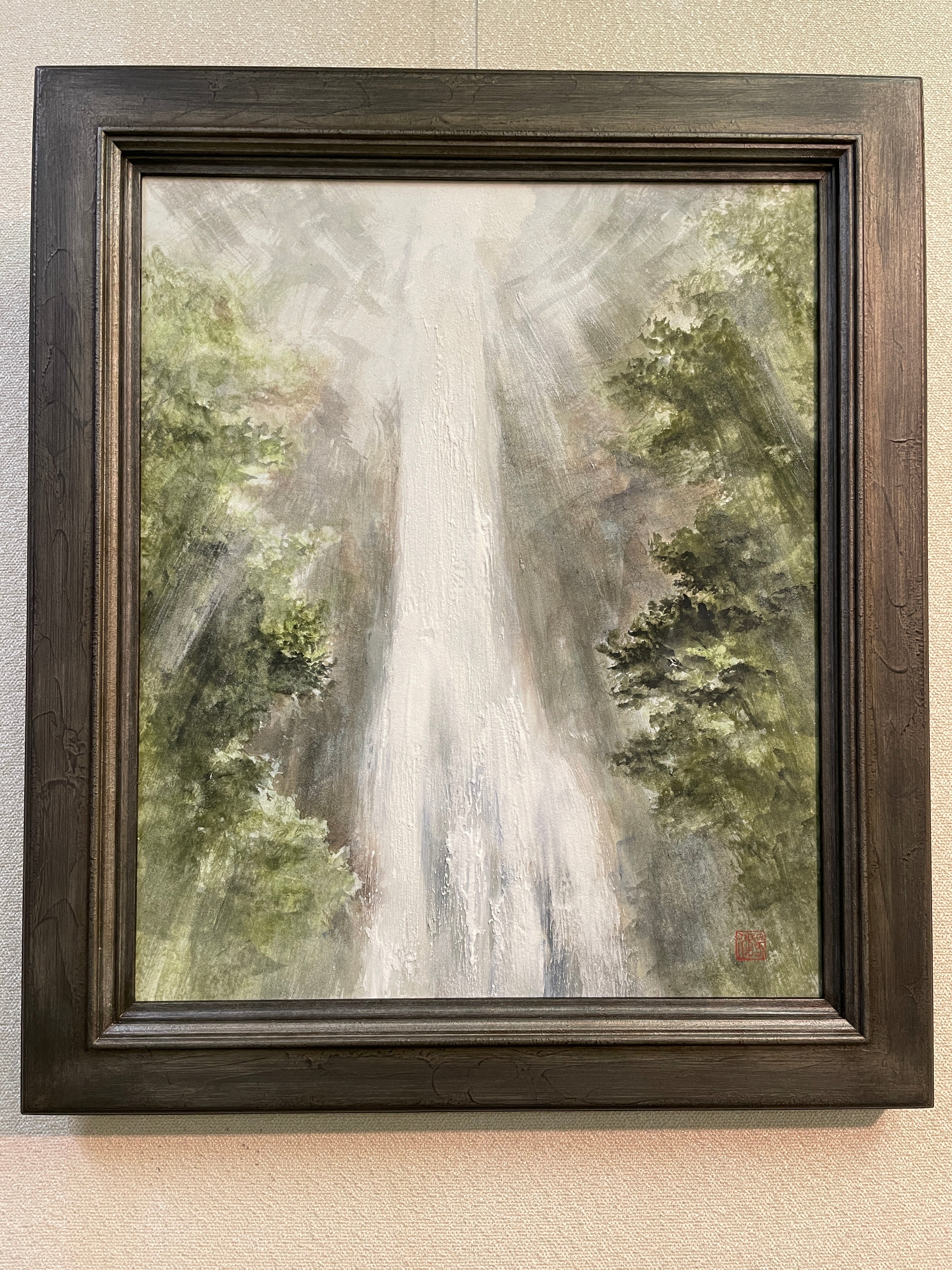 日本画/加藤美代三作/那智の滝 日本画/加藤美代三作/那智の滝 - メルカリ